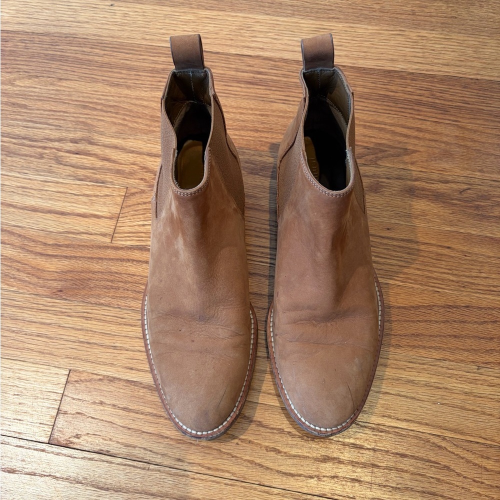 Jenni Kayne‎ Oiled Leather Tan Chelsea Ankle Boots - Picture 2 of 5